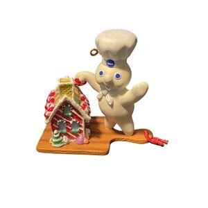 Pillsbury Doughboy Gingerbread House Ornament 1998 Vintage Christmas Decor